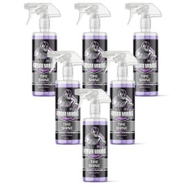 Hoosier Momma 16oz Car Tire Shine - Long-Lasting, High-Gloss Formula Enhances Tires with a Wet-Look Shine - Repels Dirt & Protects Rubber - Easy Spray-On for a Showroom Finish(6-Pack)
