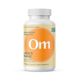 OM lion’s mane cápsulas de hongo melena de león 2000 mg - suplemento de hongos en cápsulas vegetales 90 piezas