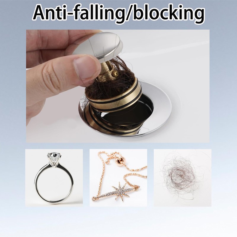 Sink Drain with Flexible Drain Hose, Odour-Proof and Leak-Proof Drain