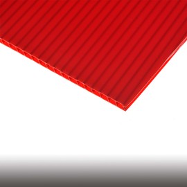 (5 Pack) RED Corrugated Plastic Sheet 18" X 24" Vertical