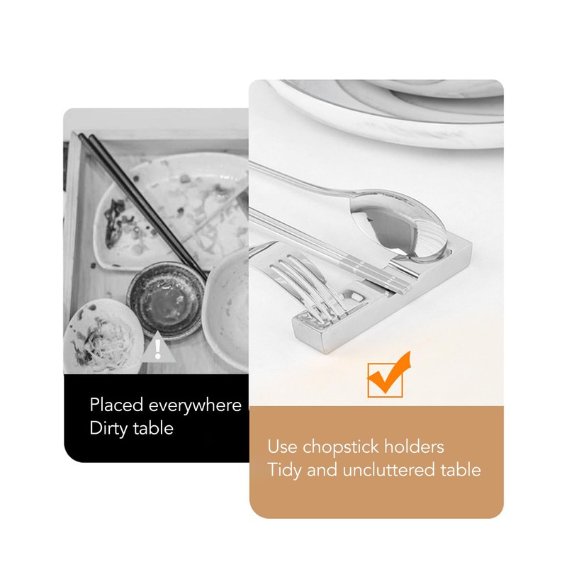 304 Stainless Steel Chopstick Holder, Creative Design, Convenient for Chopsticks,