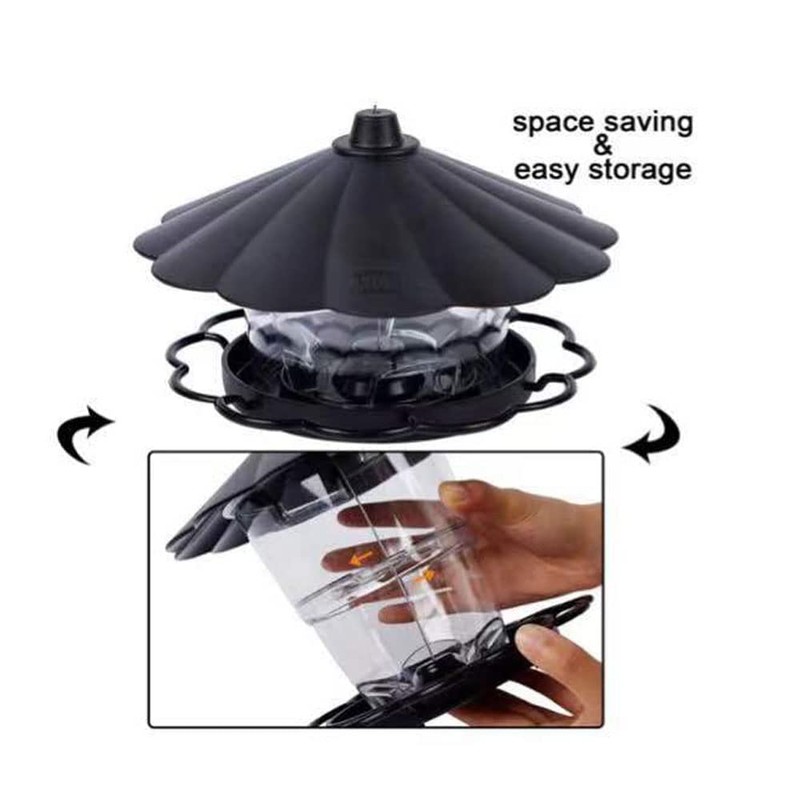 Hanging Bird Feeder with Stand, Weatherproof, Hanging Bird Feeder, High