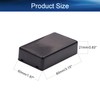 Heyiarbeit 5Pcs 3.35"x1.97"x 0.83" ABS Black Dustproof Electronic Junction Box