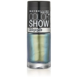 NYC 2PK Maybelline New York Color Show Nail Lacquer, Holographic -25 Mystic Green