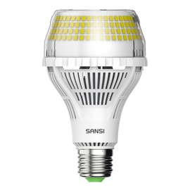 SANSI 400W Equivalent 6000 Lumens Brightest LED Light Bulb, 5000K Daylight E26 A21 Super Bright LED Bulb Non-Dimmable, 22-Year Lifetime, 40W Energy Saving for Home Workshop