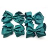 set of 4 green school hair bow green hair accessories