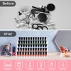 Kingtaily Nail Polish Organizer, 5 Layers Acrylic Display Rack Eyeglasses