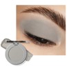 Gray Matte Eyeshadow Single, Smoky Eyeshadow Compact, Ultra-fine Lightweight, Crease-proof