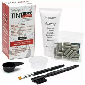 DARK BROWN* Godefroy Tint Kit cream Facial Hair Color 20 Applications