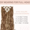 Silk-co Hairpiece Extensions Clip in Hair Extension Long Curly Wavy