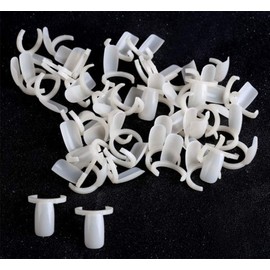 WOIWO 50 PCS Nail Display Board Practice Rack Display Stand Plastic Color Card Ring Set Ring Color Card