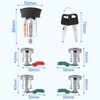 Tektall Ignition Switch Lock Cylinder Door Lock Cylinder with Key