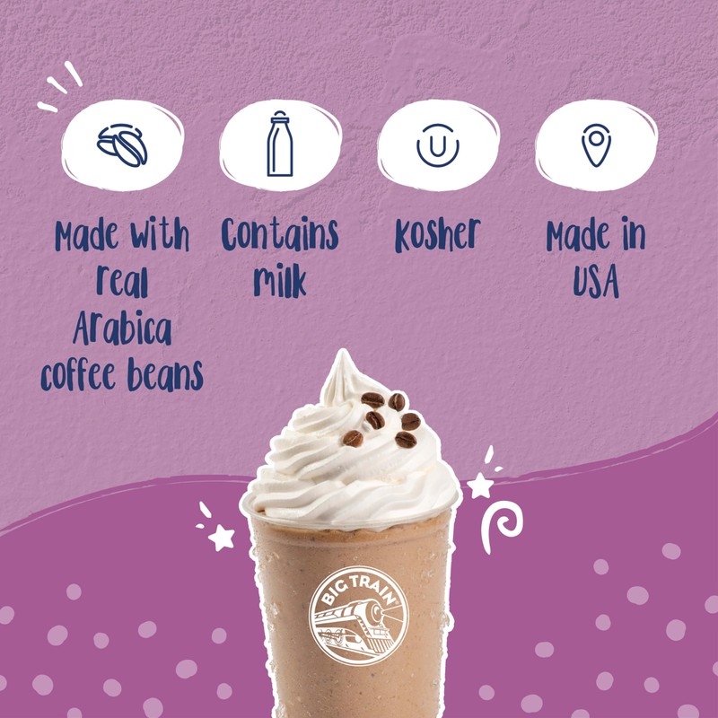 Big Train Reduced Sugar Vanilla Latte Blended Ice Coffee Beverage