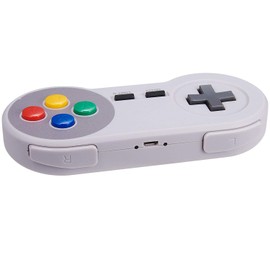 2 Pack suily Wireless USB Controller for SNES NES Emulator, 2.4GHz USB Gamepad Classic Game Controller Joypad for Windows Laptop PC Mac Raspberry PI (Multicolor Keys)