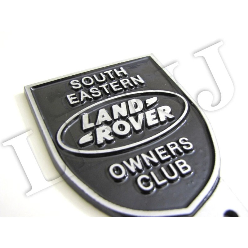 Falon ALLUMINIUM SOLID DIE-CAST BADGE "LAND ROVER OWNERS CLUB SOUTH