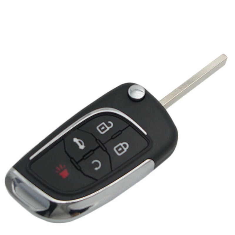 KEYECU Modify Flip Remote Key Fob 5Btn Shell Case for