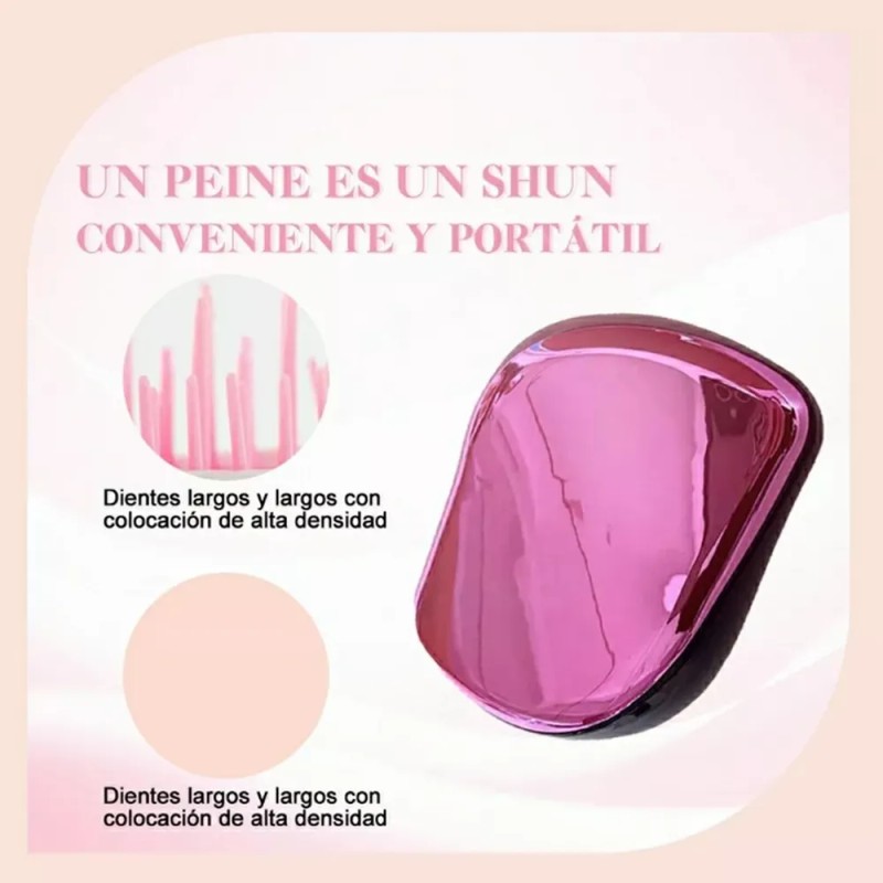 Cepillo Para Cabello Rizado Y Modelado Mujer Kit De Peines