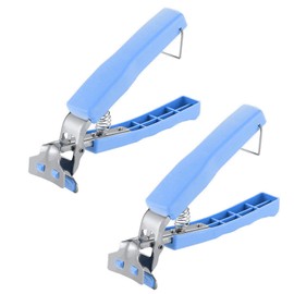 Pack of 2 Blue Anti-scald Clips, Bowl Clips, Non-Slip Clips, Steamed Dish Clips, Good Helper for Cooking, Anti-scalding Artifact in Kitchen