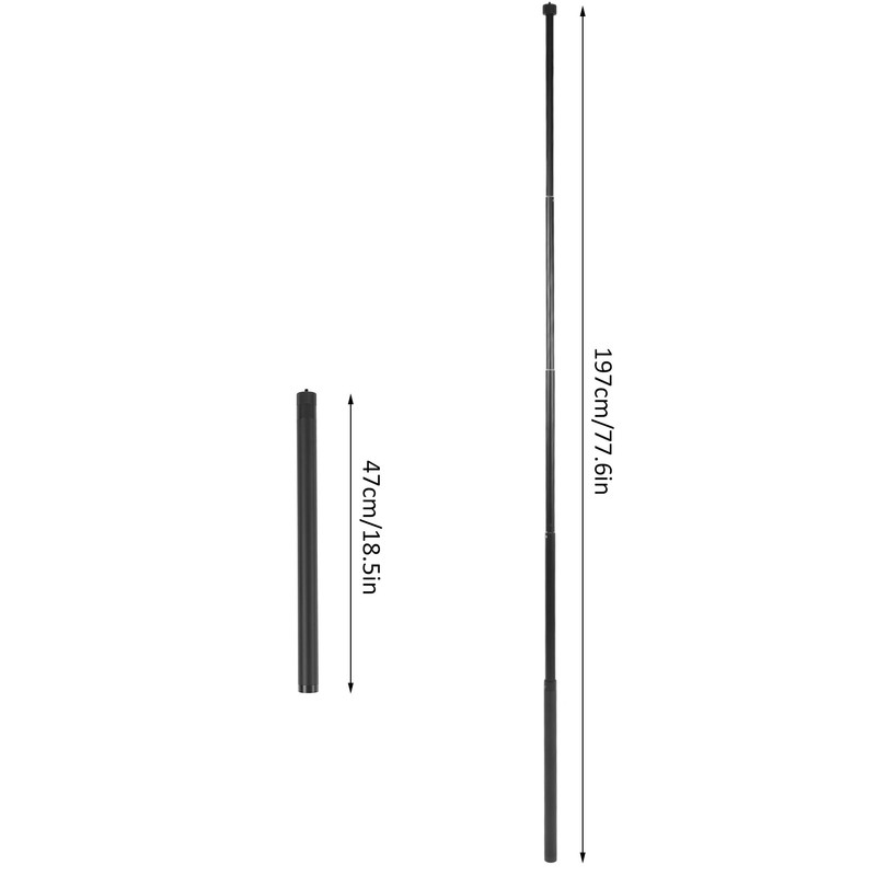 Tripod Pole Extension Rod 1.97m Camera Monopod Extension Rod with