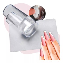 Veraly Kit Estampador De Sellos Para Uñas Con Raspador Decoración F
