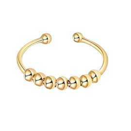 YueJieSelected Anxiety Ring, Stainless Steel Anxiety Ring for Women, Spinning Stress Ring, Anxiety, Anti-Stress Rings, Massage Rings, for Panic Attacks, Thumb Ring, Finger Mood Ring, Finge Against,