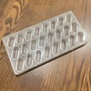 24 Cups 1.6Inch Large Capsule Shape Oval Chocolate Mold Polycarbonate