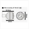 シマノ(SHIMANO) 夢屋 アルミラウンド型パワーハンドルノブ グレー Mサイズノブ TypeB用