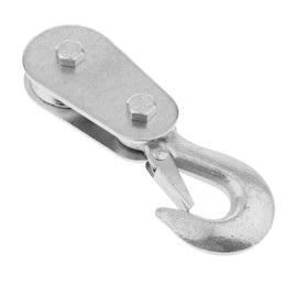 Yosoo Snatch Block Wire Rope Pulley Block Heavy Duty Roller Loading with Swivel Hook and Latch Snatch Block Rope Line Pull Strong Pulley Single Car Snatch Metal UTV/ATV Quad Bike Motocross Dirt Bike 2