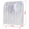 HLC - Transparent Extended Garment Bag with Heavy Duty Zipper,