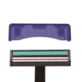 Razor, Commercial Use, Disposable [100 Pieces] Razor, Double Bladed, T-Shaped Razor, T-Shaped Razor, Mustache, 2 Blades, Hotel Amenities, Gray/Black, 3.9 inches (100 cm)