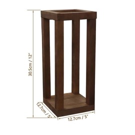 2 Sets 12" Rustic Wedding Table Decoration Farmhouse Decor Wooden Candle Holder Wedding Decoration