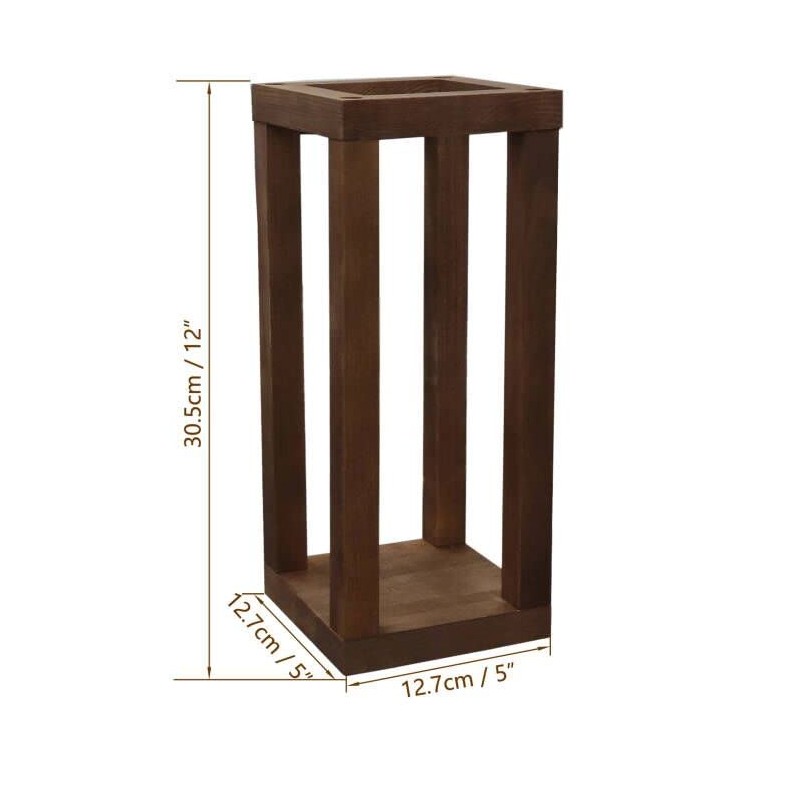 2 Sets 12" Rustic Wedding Table Decoration Farmhouse Decor Wooden