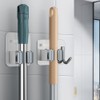 4 Pack Broom Holder Wall Mount,Heavy Duty Stainless Steel Broom