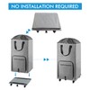 Laundry Hamper with Wheels, Bukere Large Rolling Laundry Basket with