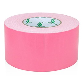 Heavy Duty Pink Duct Tape, Multi-Use Easy Tear Gaffer Waterproof Cloth Tape for Repairing, Maintenance and Industrial Use, 3 Inch x 22 Yards, 9 mil Thick, 1 Roll, BOMEI PACK