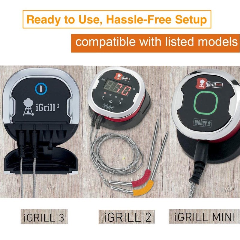 2pcs Replacement Weber Igrill Probe for iGrill 2 iGrill Mini