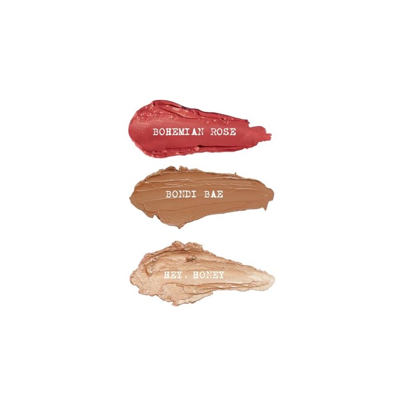 Nudestix Roses & Honey Mini Kit – 3-Piece Cream Blush,