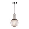 greenandco® Pendant Light E27 Real Concrete with 150 cm Textile