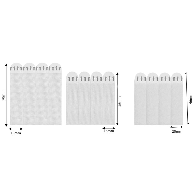 36 Pairs Poster Hangers, Picture Mounting Strips, for Picture Frames,