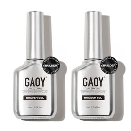 GAOY- 2 piezas de gel constructor transparente de 16 ml para uñas, fortalecedor de uñas en una botella, gel duro para extensiones de uñas, remojo