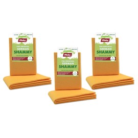 Flinka The Original Reusable Shammy Cloth 20" x 14" - Super Absorbent Chamois Towel - Great for Cars, Boats, Trucks, and RVs - Natural Viscose Sponge Cloth - Eco Friendly (3 Pack)