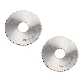 Rannb 72 Teeth Milling Slitting Slotting Saw Mill Cutter 75mm/2.95" Dia 1.5mm/0.059" Thick - Pack of 2