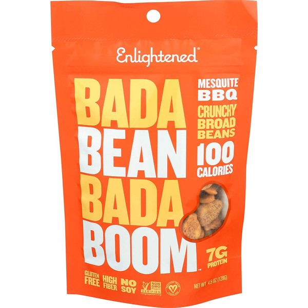 Enlightened Roasted Broad Bean Crisps - Mesquite BBQ 4.5 Ounce 1 Bag