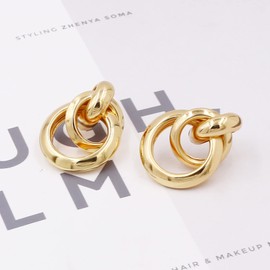 Gold Hoop Earrings Huggie Earrings for Women Gold Huggie Hoop Earrings Gold Hoop Earrings Set Huggie Hoop Earrings Set Gold Jewelry Set for Girls