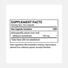 THORNE - Ashwagandha - Highly Concentrated Shoden - Calming Stress Support for Women & Men* - Supports Daytime Energy, Mental Clarity & Optimal Immune Function* - 30 Capsules