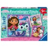 Ravensburger Gabby's Dollhouse 3 x 49 Piece Jigsaw Puzzle Set