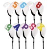 10 Pcs Neoprene Elastic Number Golf Head Covers Iron Covers