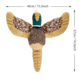 okegztoa Pheasant Dog Toy Squeaky Pet Toys,Pheasant Interactive Chew Toys Stuffed Teething Toys for Large Medium Small Dog,Pheasant Dogs Toys Squeaky Toy to Keep Them Busy (R-2pheasant)