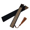 Hanakanzashi Men's Silk Hand Fan, For Gentlemen, With Fan Holder,