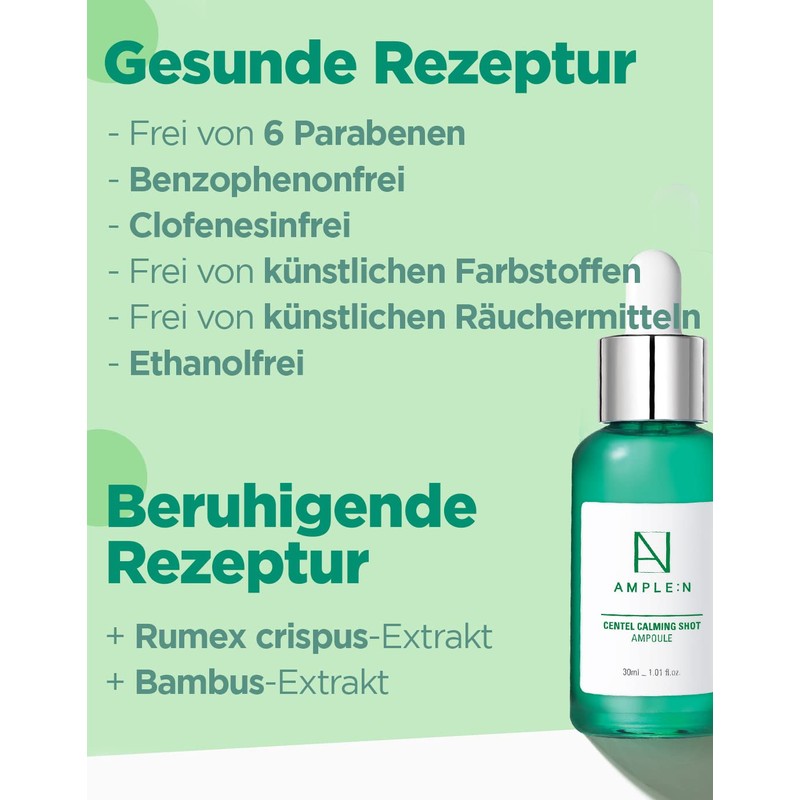 CORÉANA AMPLE:N Centel Soothing Syringe Ampoule - Soothing Face Serum